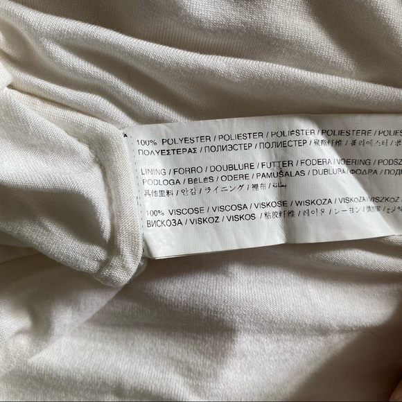 Mango flowy chiffon pink/white/blue skirt - Picture 8 of 10